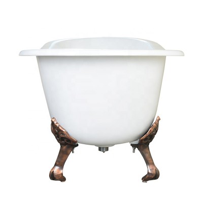 free standing slipper back enamel cast iron bath tub with good price