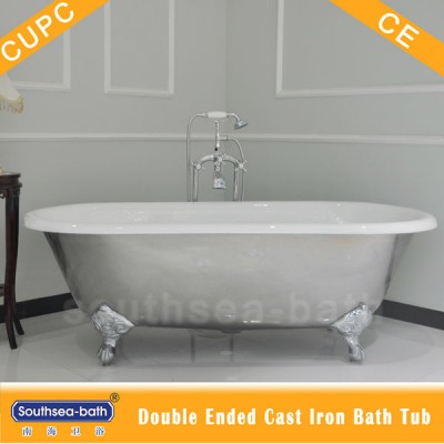 vintage freestanding clawfoot cast iron double ended bath tubs for sale